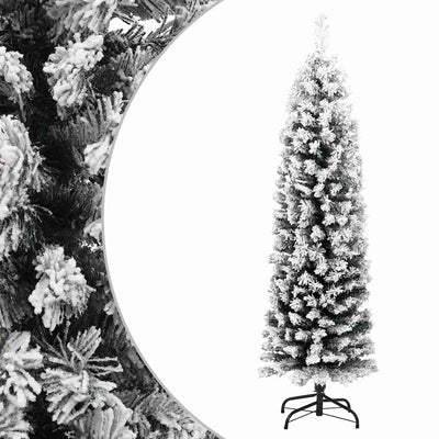 Vidaxl Kunstkerstboom mit Schneeschmale 120 cm PVC Green