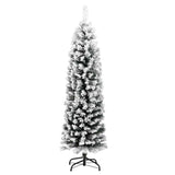Vidaxl Kunstkerstboom mit Schneeschmale 120 cm PVC Green - afbeelding 3