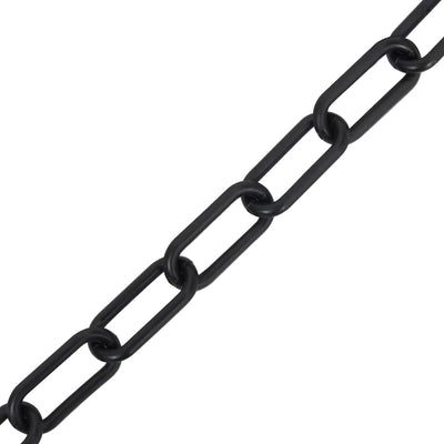 Vidaxl Sicherheitskette Ø 4 mm 100 m Plastik schwarz