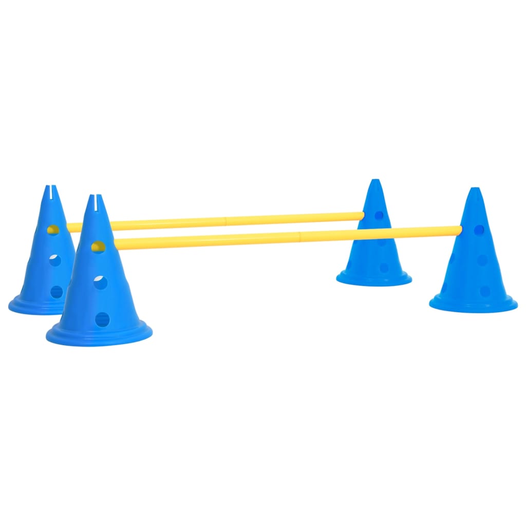 Vidaxl Huring Set für Hunde blau und gelb