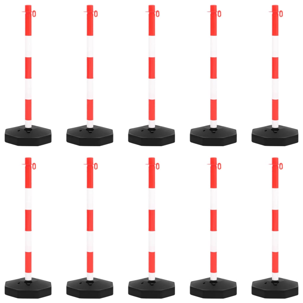 VIDAXL -Ketten -Post -Set mit Plastikkette 10 m