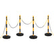 VIDAXL -Ketten -Post -Set mit Plastikkette 10 m