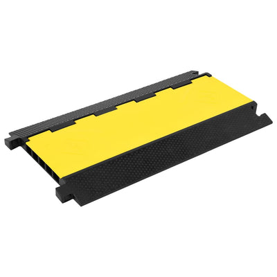 Vidaxl -Kabelschutzschwelle mit 5 Tunneln 90 cm Gummi