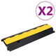 VIDAXL -Kabelschutzschwelle mit 2 Tunneln 2 pc 100 cm Gummi
