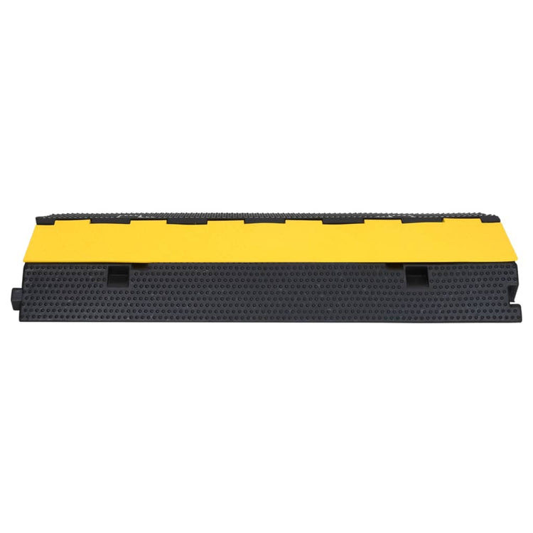 VIDAXL -Kabelschutzschwelle mit 2 Tunneln 2 pc 100 cm Gummi