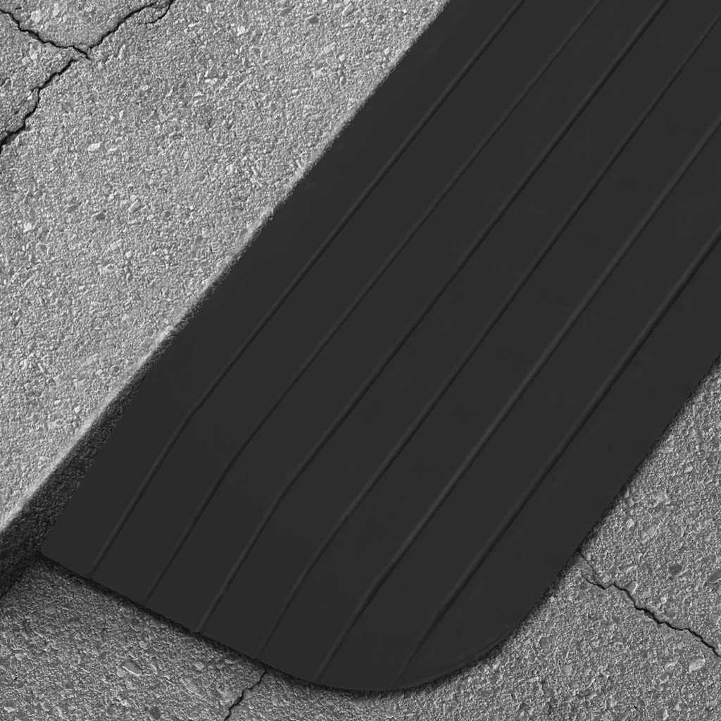 VIDAXL -Schwellenwert hilft 2 PCs 110x21x2,5 cm Gummi