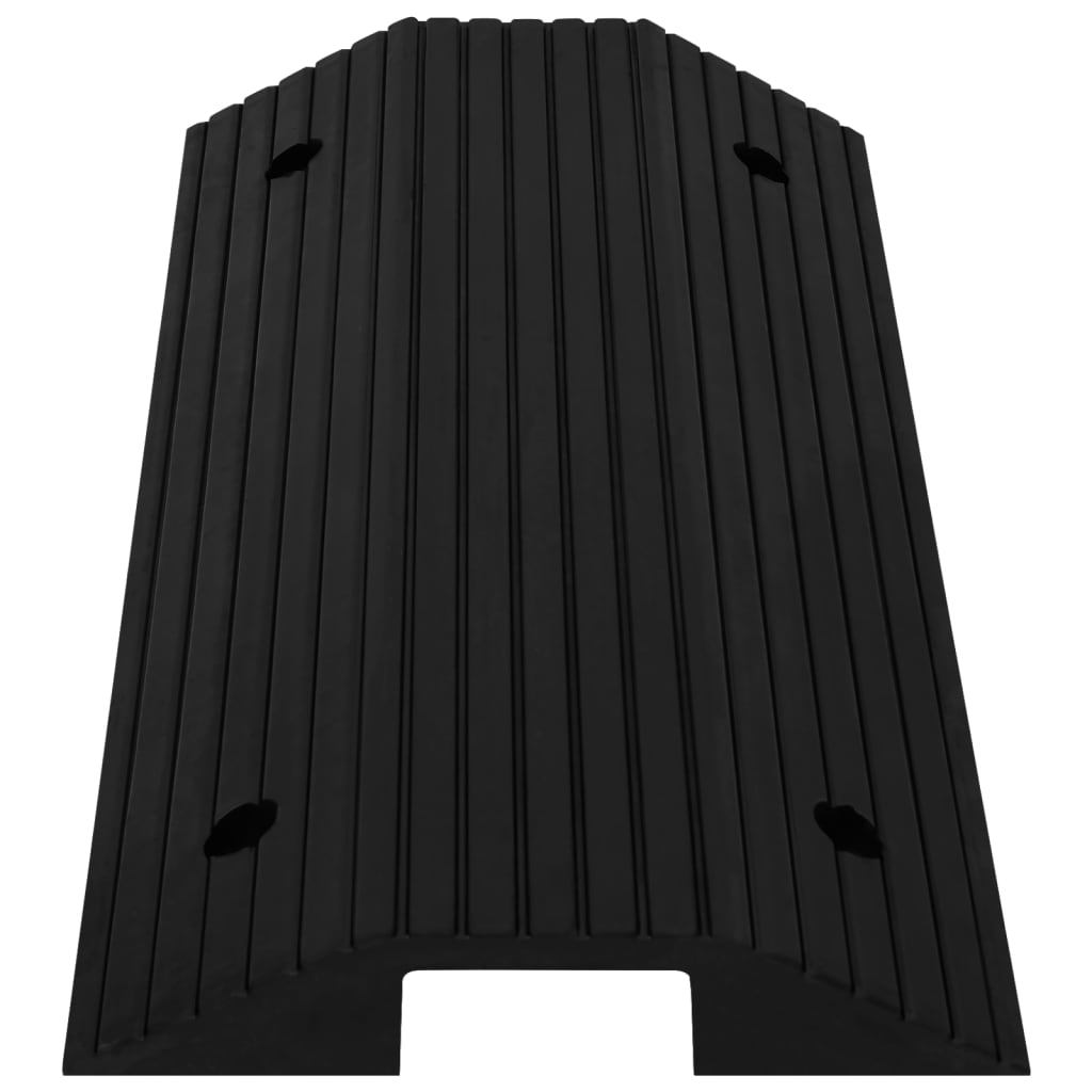 VIDAXL -Schwellenholzbrücke 80x40x8 cm Gummi