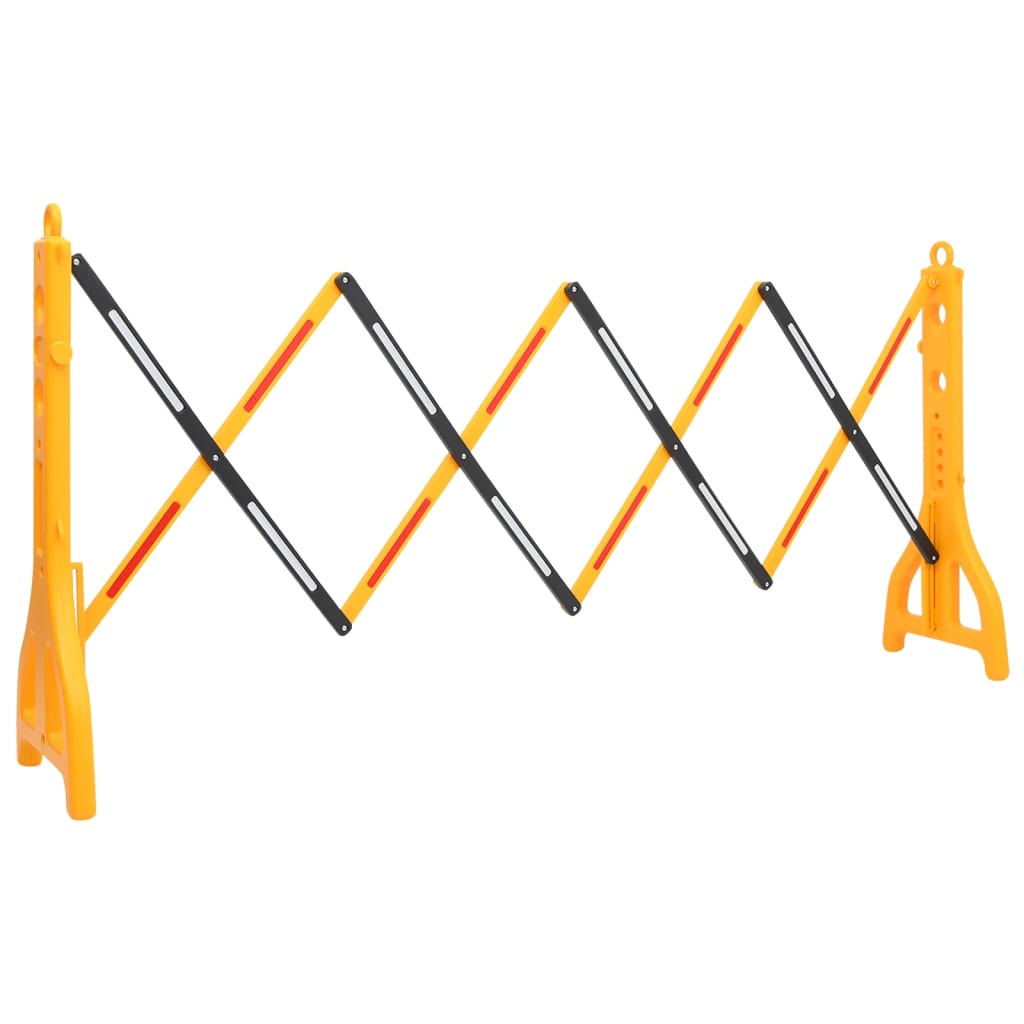 VIDAXL -Verkehrsbarriere faltbare 250x38x96 cm gelb und schwarz