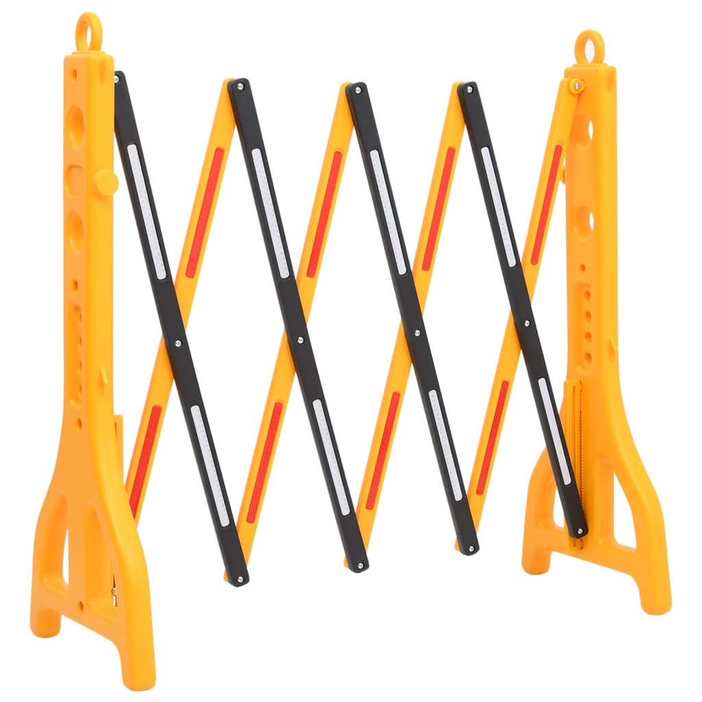VIDAXL -Verkehrsbarriere faltbare 250x38x96 cm gelb und schwarz