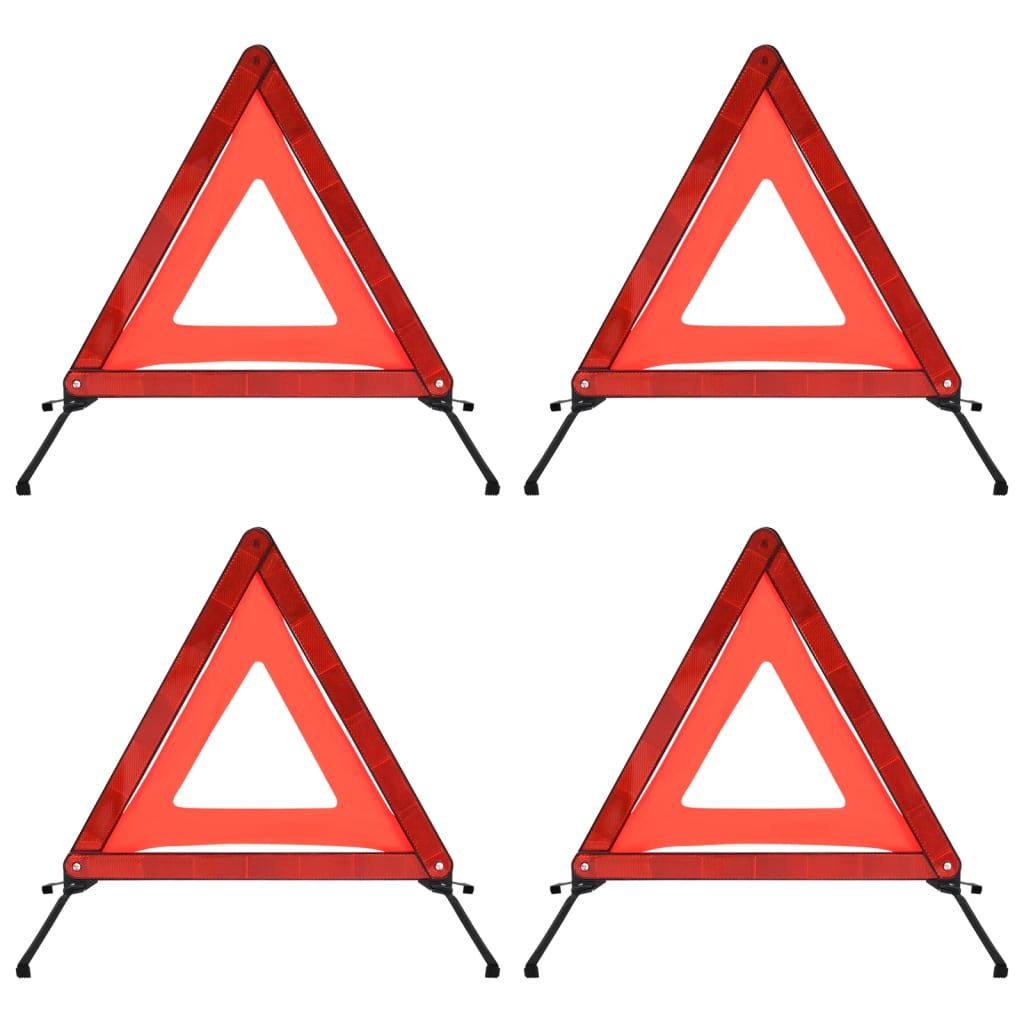 VIDAXL -Krieg betragen 4 PCs 56,5 x 36,5 x 44,5 cm rot