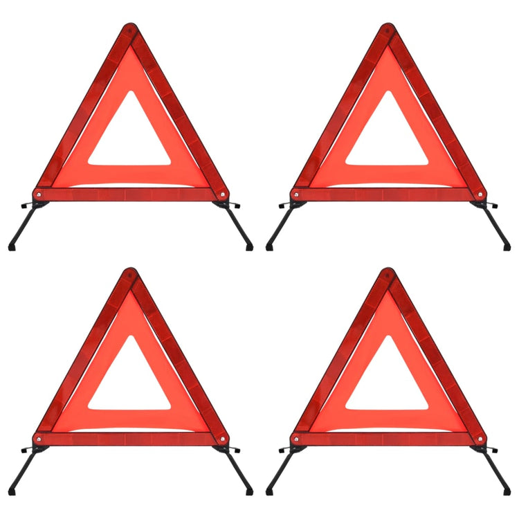 VIDAXL -Krieg betragen 4 PCs 56,5 x 36,5 x 44,5 cm rot