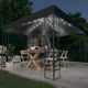 Vidaxl Gartenpavillon mit LED-Licht Girlande 3x3 m Anthrazitfarben
