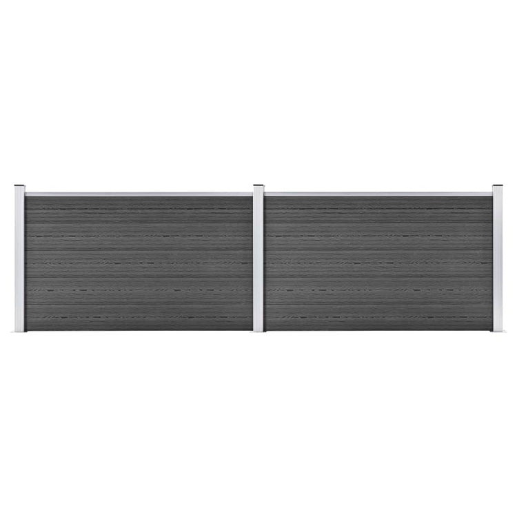 VIDAXL -Zauntafel 353x105 cm HKC Schwarz