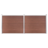 VIDAXL -Zauntafel 353x146 cm HKC Brown - afbeelding 1