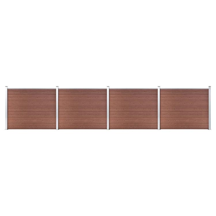 VIDAXL -Zauntafel Set 699x146 cm HKC Brown