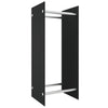 Vidaxl -Kamin Trek 40x35x100 cm Schwarzes Glas schwarz