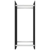 Vidaxl -Kamin Trek 40x35x100 cm Schwarzes Glas schwarz