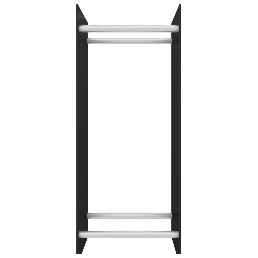 Vidaxl -Kamin Trek 40x35x100 cm Schwarzes Glas schwarz