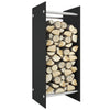 Vidaxl -Kamin Trek 40x35x100 cm Schwarzes Glas schwarz