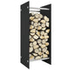 Vidaxl -Kamin Trek 40x35x100 cm Schwarzes Glas schwarz