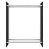 Vidaxl Kamin 80x35x100 cm gehärtetes Glas schwarz