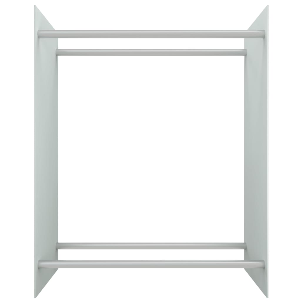 Vidaxl Kamin Trek 80x35x100 cm gehärtetes Glas weiß