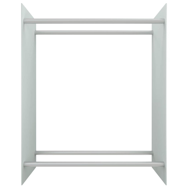 Vidaxl Kamin Trek 80x35x100 cm gehärtetes Glas weiß
