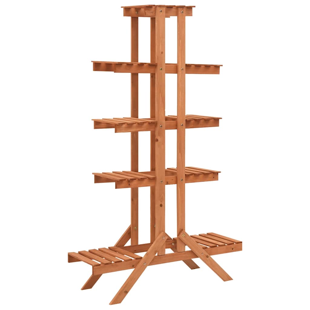 Vidaxl Plant Rack 83x25x132 cm Festkieferholz