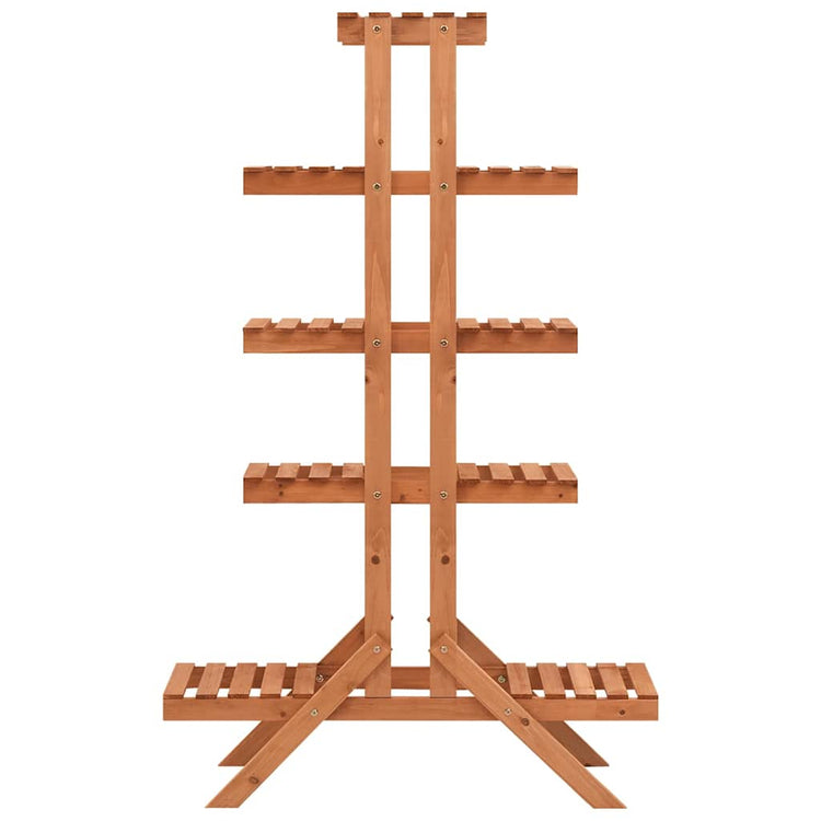 Vidaxl Plant Rack 83x25x132 cm Festkieferholz