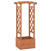 Vidaxl latwerkplantenbak mit Arch 49x39x117 cm Vurenhout - afbeelding 1