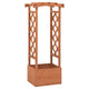 Vidaxl latwerkplantenbak mit Arch 49x39x117 cm Vurenhout