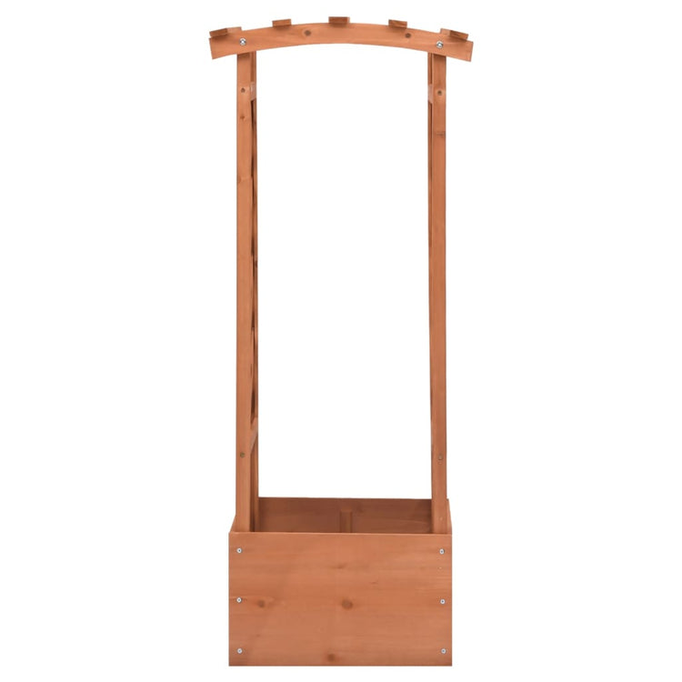 Vidaxl latwerkplantenbak mit Arch 49x39x117 cm Vurenhout