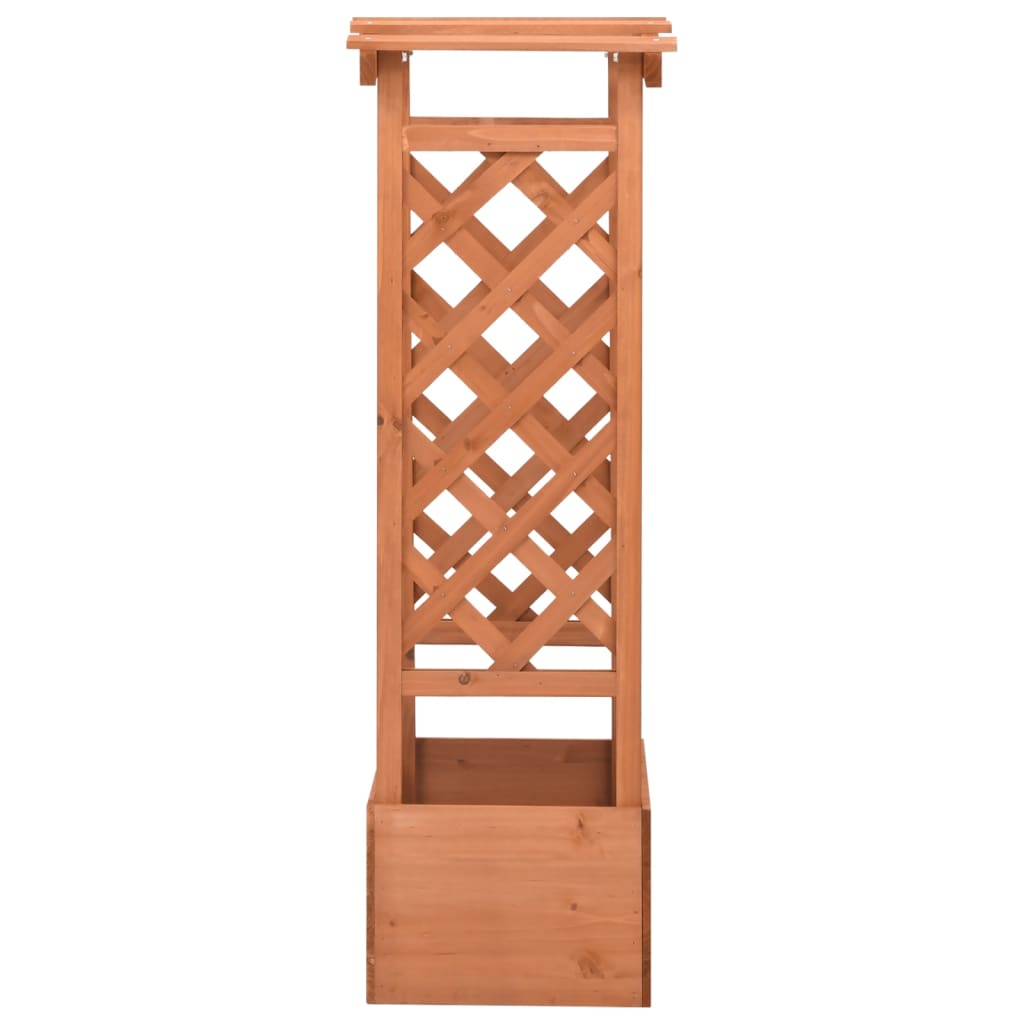 Vidaxl latwerkplantenbak mit Arch 49x39x117 cm Vurenhout