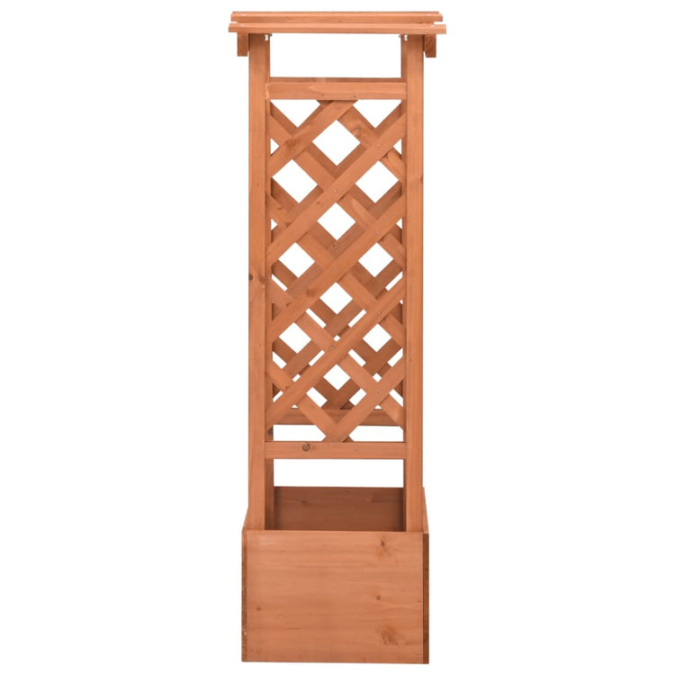 Vidaxl latwerkplantenbak mit Arch 49x39x117 cm Vurenhout