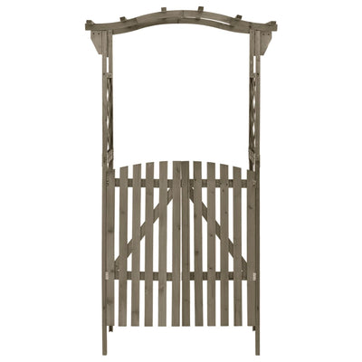 Vidaxl Pergola mit Port 116x40x204 cm Festkieferngrau grau grau