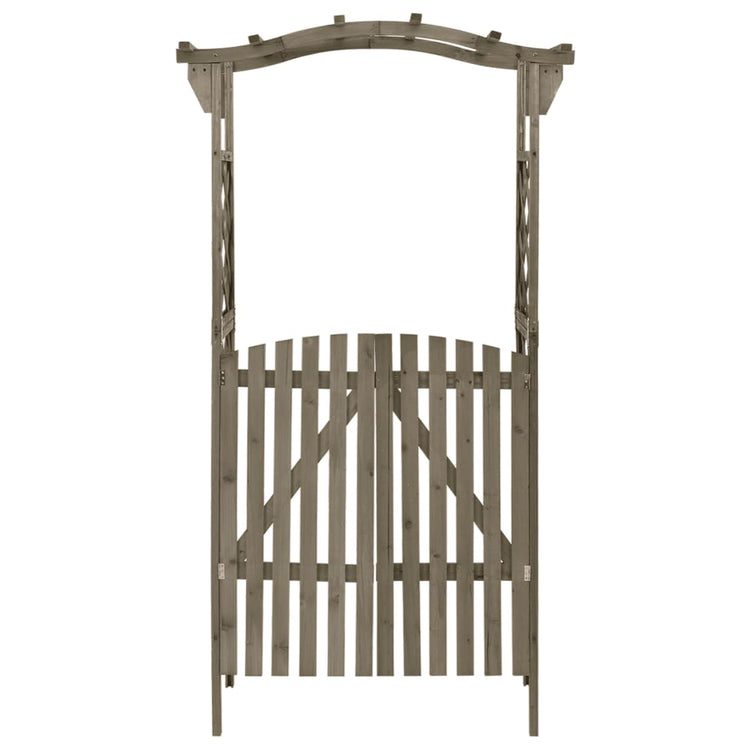 Vidaxl Pergola mit Port 116x40x204 cm Festkieferngrau grau grau