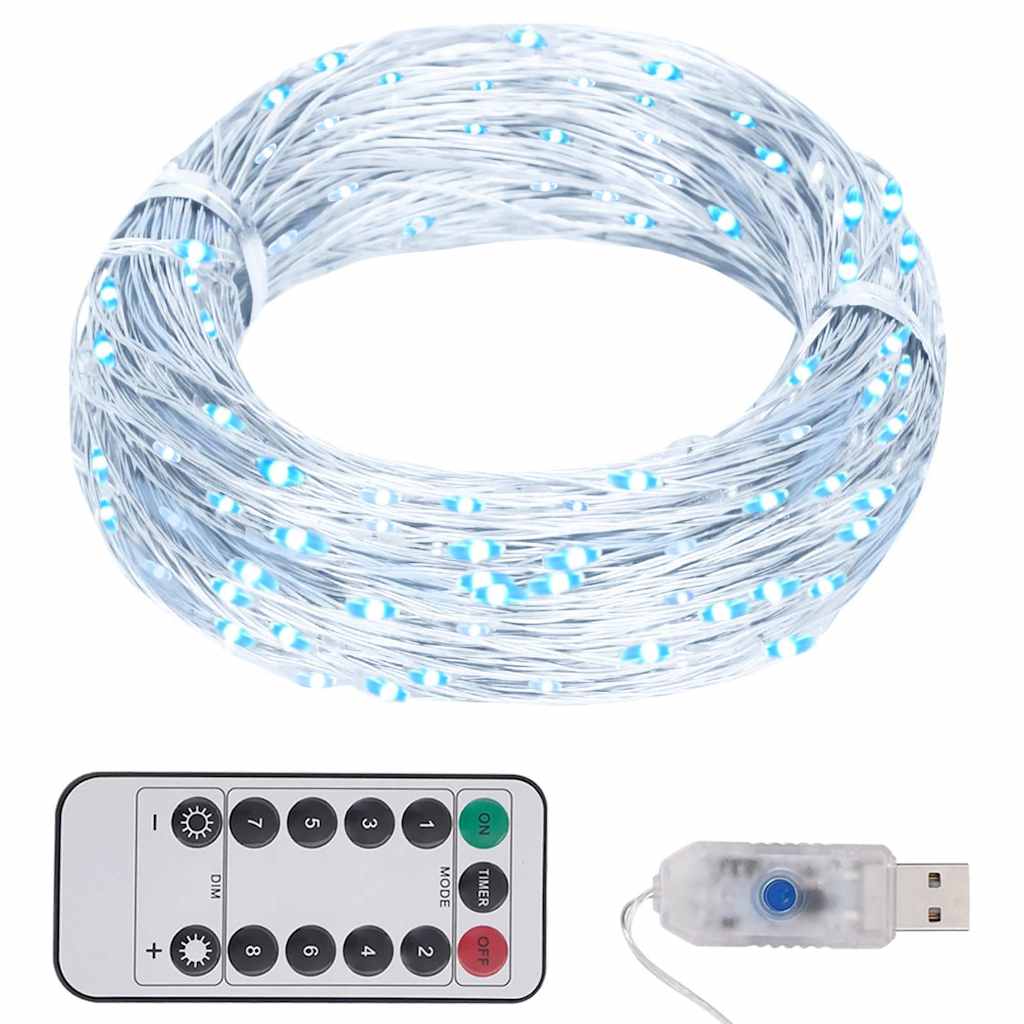 Vidaxl leichte Girlande mit 150 LEDs 15 m kalten Weiß