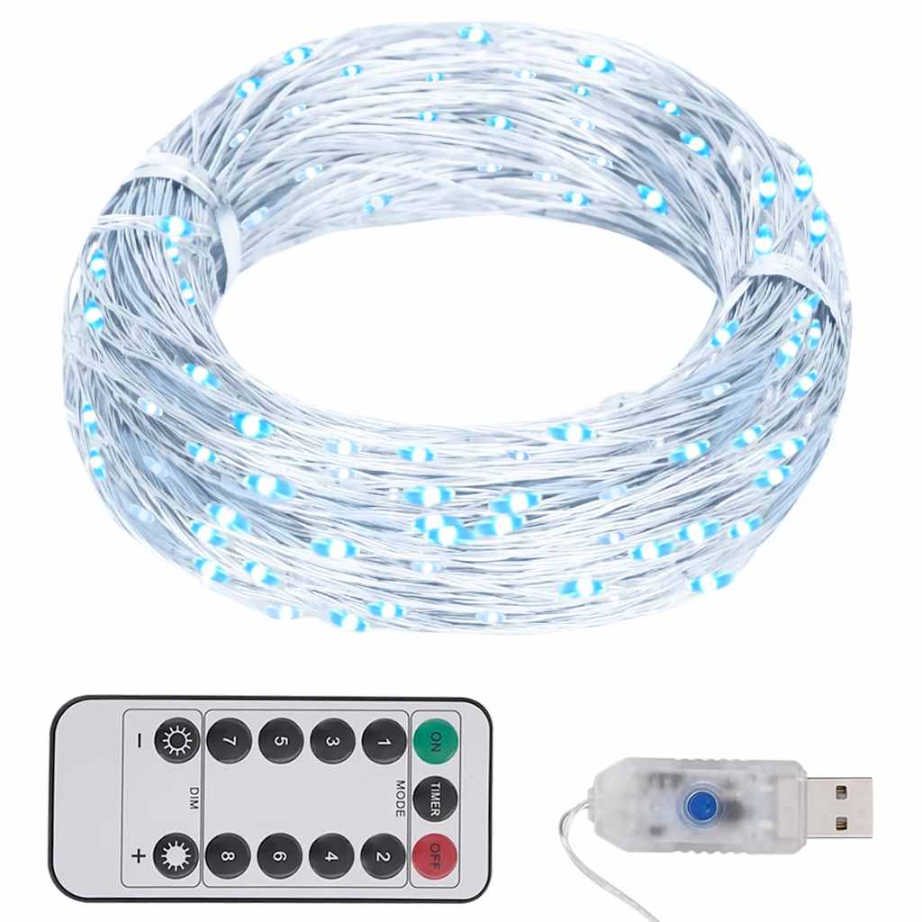 Vidaxl leichte Girlande mit 300 LEDs 30 m kalt Weiß
