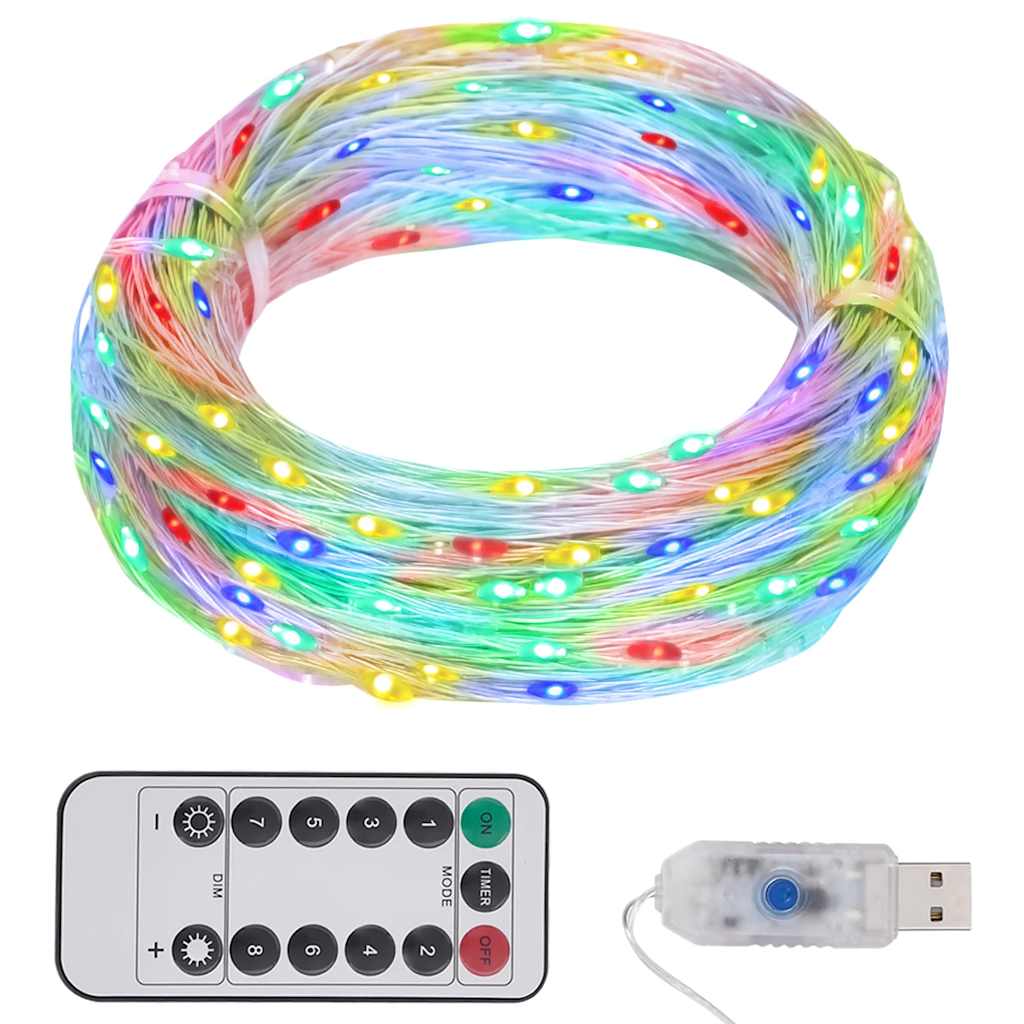 Vidaxl leichte Girlande mit 300 LEDs 30 m mehrfarbig gefärbt