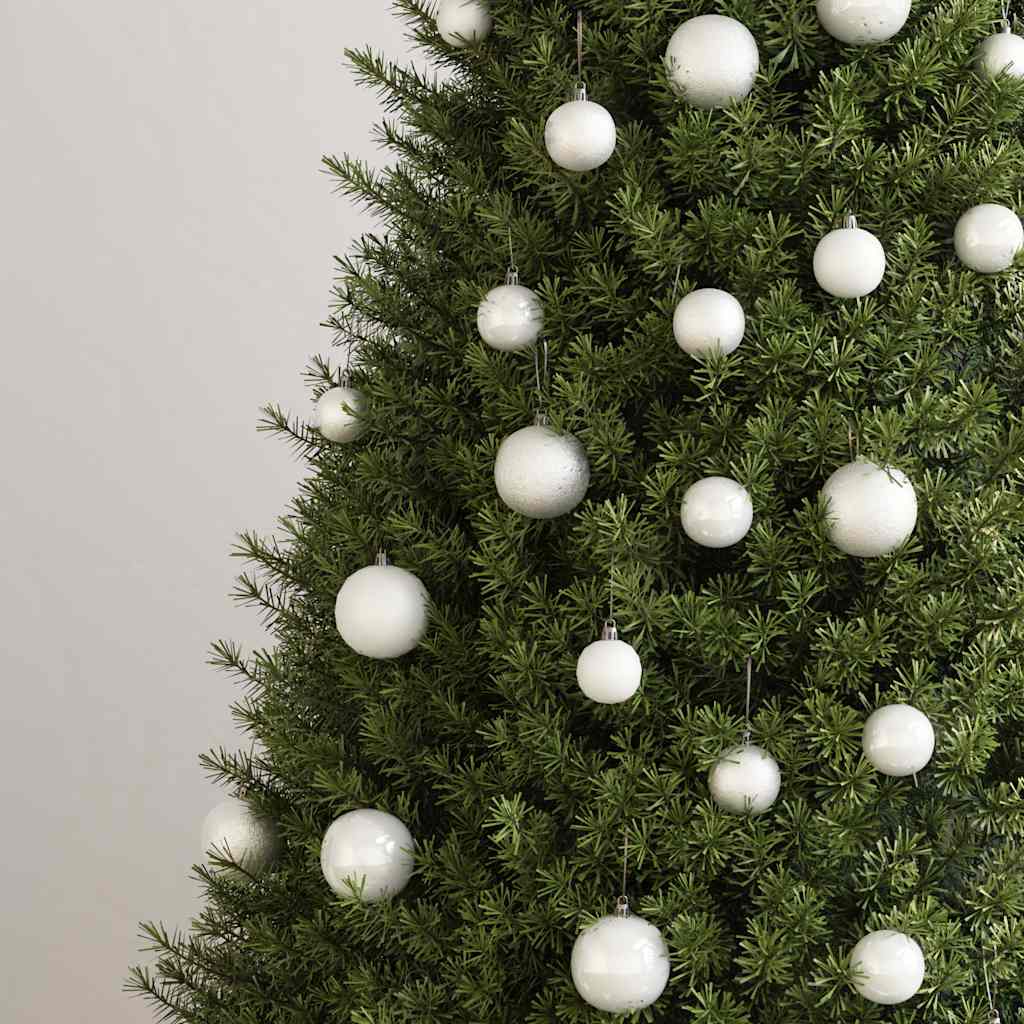 Vidaxl 100-teilige Weihnachtskugel Set Weiß