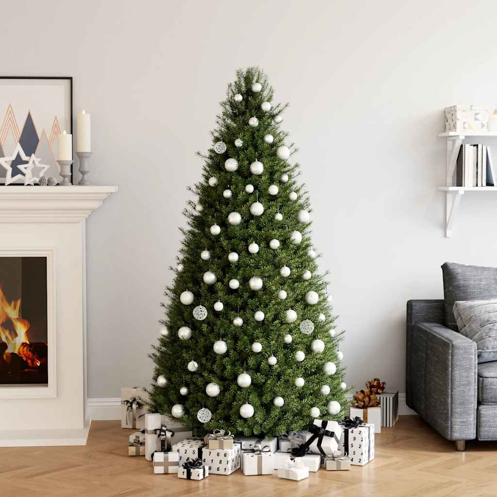 Vidaxl 100-teilige Weihnachtskugel Set Weiß