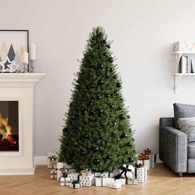 Vidaxl 100-teilige Weihnachtskugel Set Schwarz
