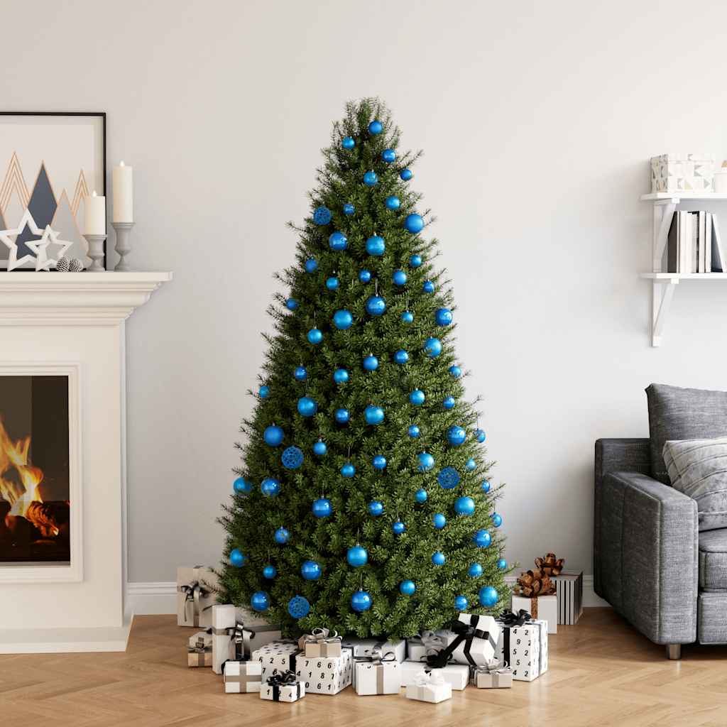 Vidaxl 100-teilige Weihnachtskugel Set Blau