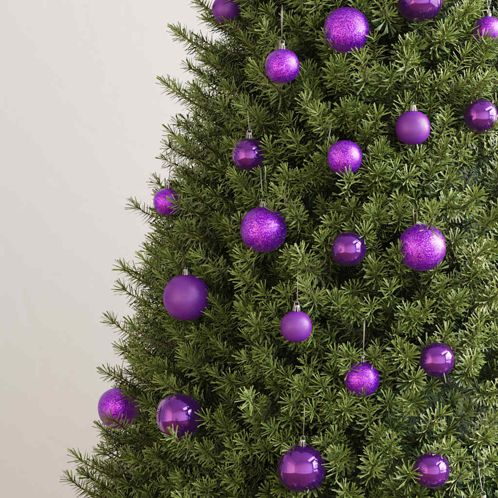 Vidaxl 100-teilige Weihnachtskugel Set Lila