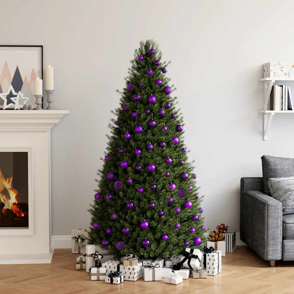 Vidaxl 100-teilige Weihnachtskugel Set Lila
