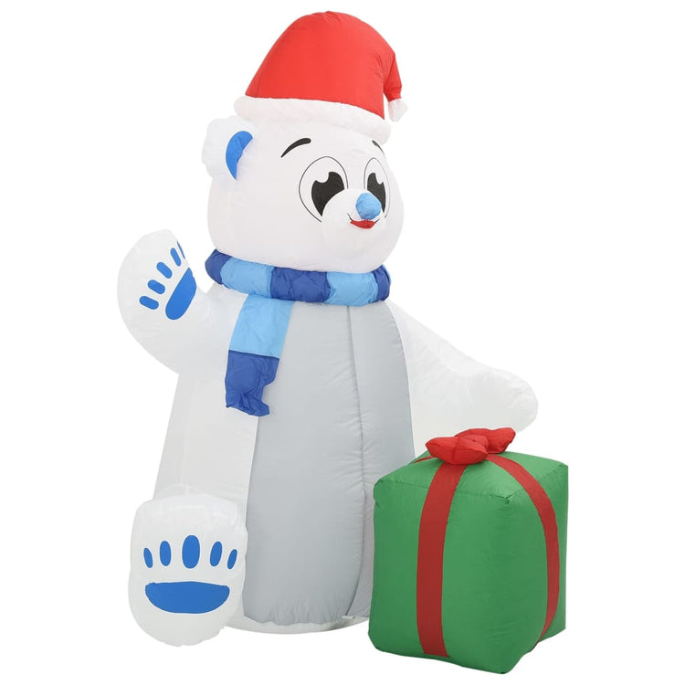 Vidaxl Weihnachten Figur Eisbär aufblasbare LED innerhalb und außerhalb von 1,8 m