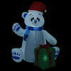 Vidaxl Weihnachten Figur Polarbär aufblasbare LED innerhalb und außerhalb von 2,4 m