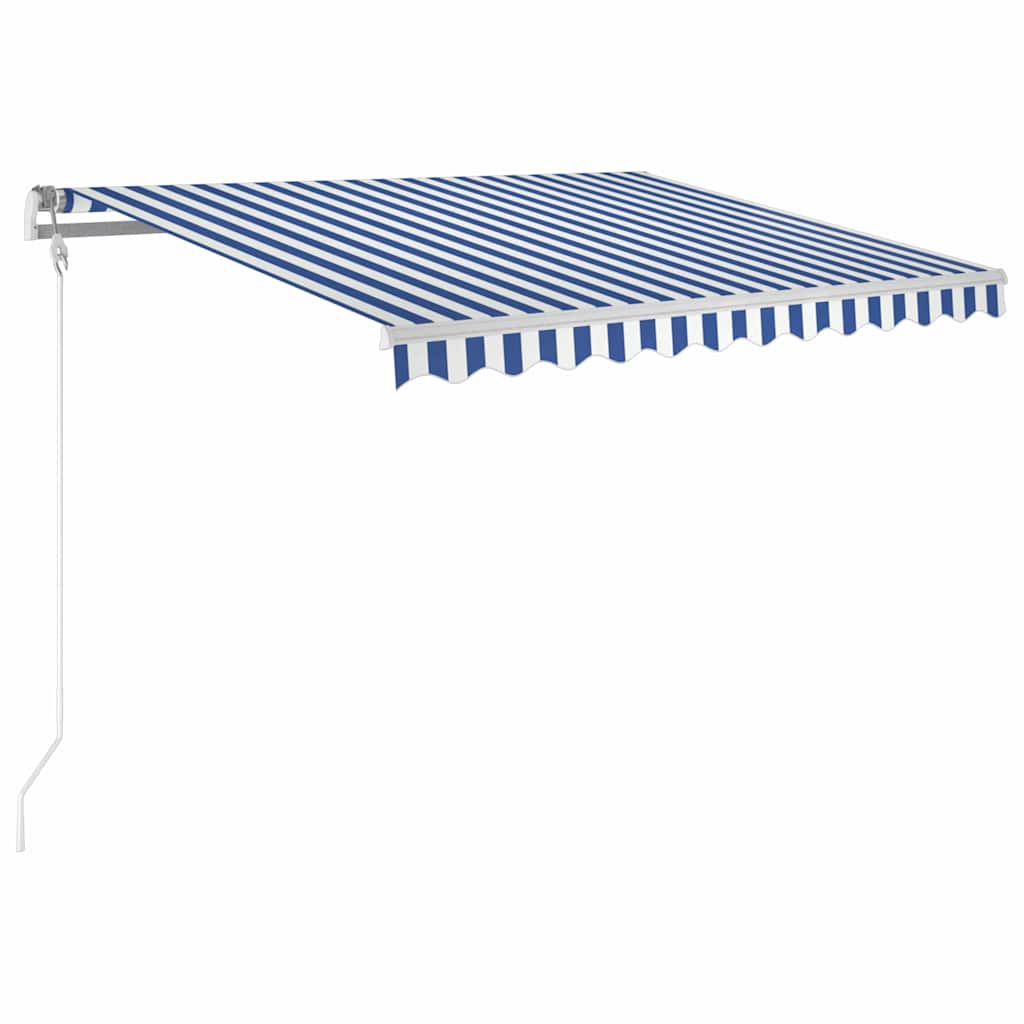 Vidaxx Markise automatisch ausziehbar 300x250 cm blau und weiß