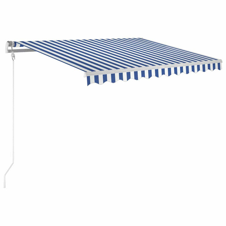 Vidaxx Markise automatisch ausziehbar 300x250 cm blau und weiß