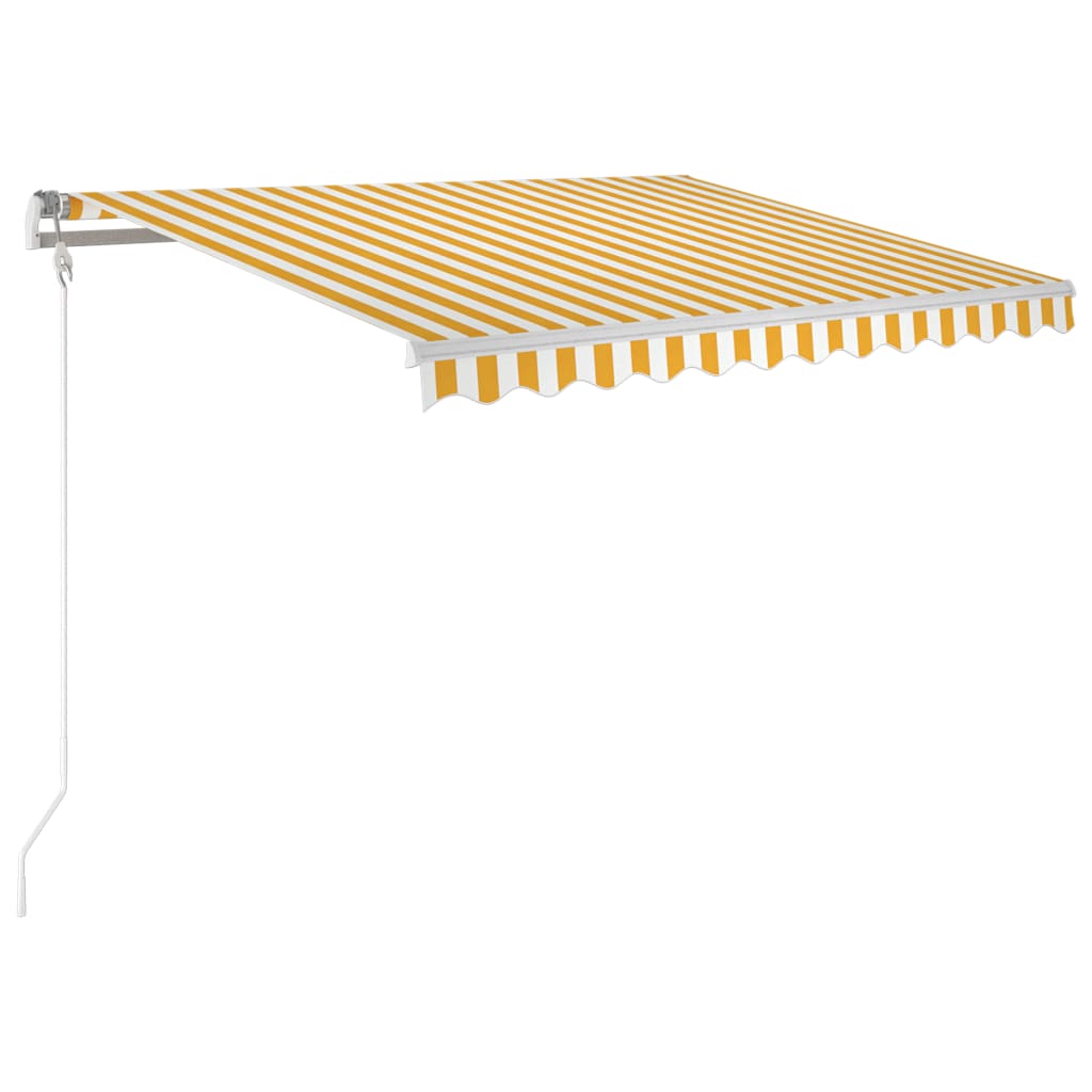 Vidaxx Markise automatisch ausziehbar 300x250 cm gelb und weiß